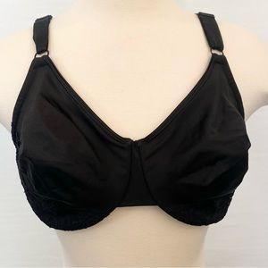 Olga Warner’s Black Stretch Lace Full Coverage Bra 40D